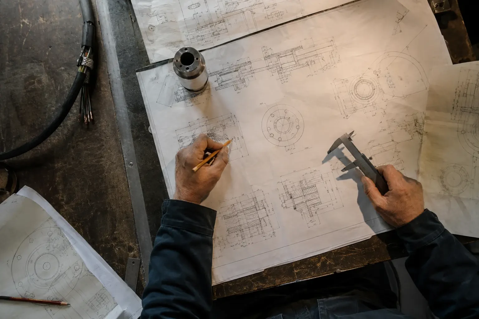 Engineering drawing used to support fuel management project planning and specification